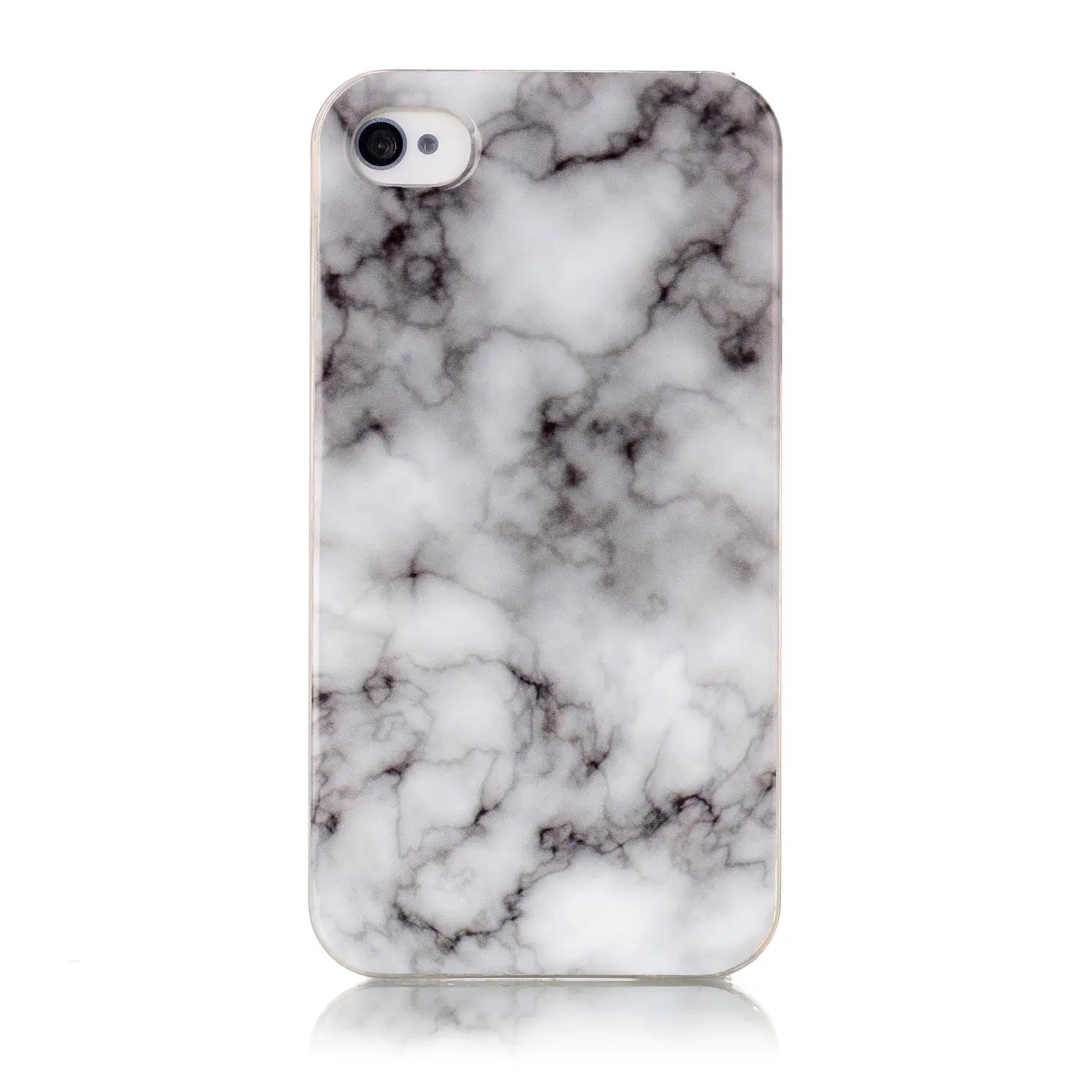 For Coque iPhone 4 4s Apple Case etui i Phone TPU Silicone Marble Black Back Cover iPhone4 iPhone4s Capas |