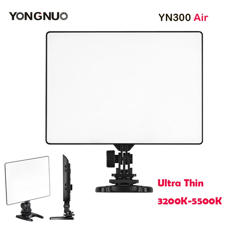 Новинка ультратонкая светодиодная панель YONGNUO YN300 Air 3200K 5500K для камеры Canon Nikon Sony