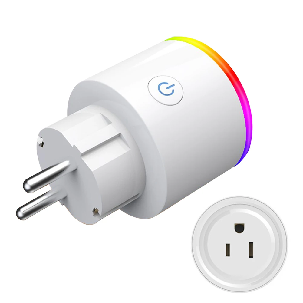 Wall Automation Timer Remote Control Switch LED Light Voice Home WIFI Phone APP RGB Smart Plug | Электроника