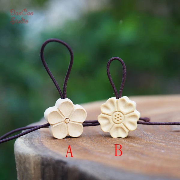 Натуральные деревянные бусины гуру с вырезанными цветами из буквы и отверстиями для браслета мала Япа, ювелирные изделия, расходные материалы для самостоятельного изготовления аксессуаров.