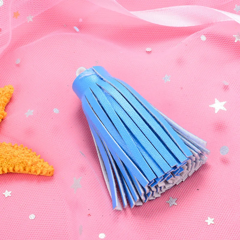 10 шт. искусственная кожа мини кисточки DIY бахрома брелок кожаные шляпы с