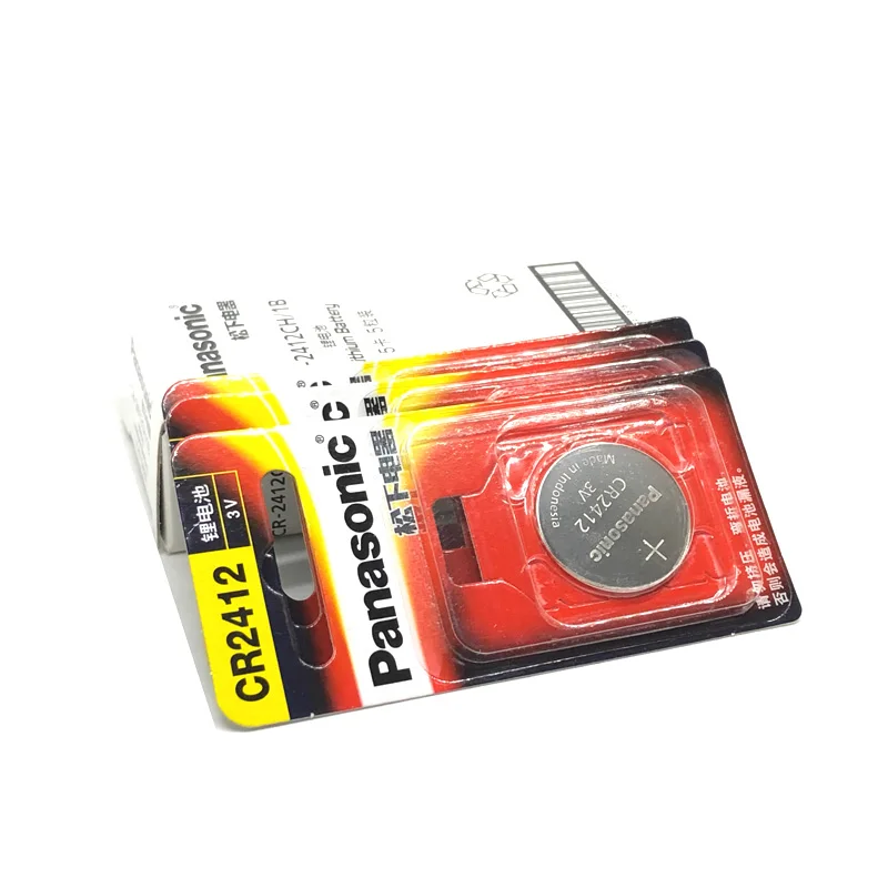 2 шт./лот новый оригинальный аккумулятор для Panasonic CR2412 3 в литиевая кнопка монета