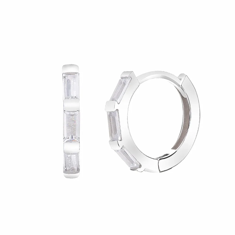 Slovecabin 925 Sterling Silver Gold Hoop Earrings For Women Accessories Round Huggies Pin Big Circle Ear Ring Small Clip Jewelry