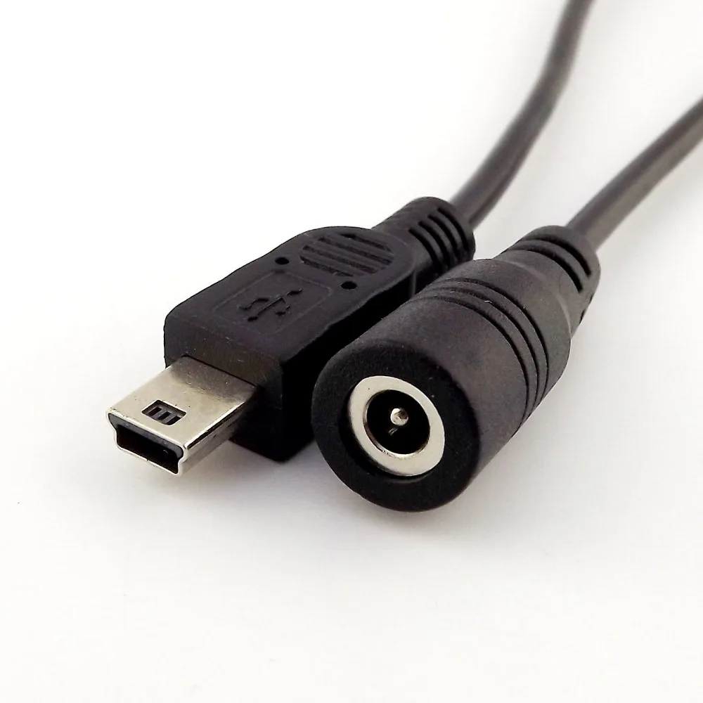 10 шт. адаптер питания постоянного тока мама 4 0x1 7 мм к Мини USB 5-контактному