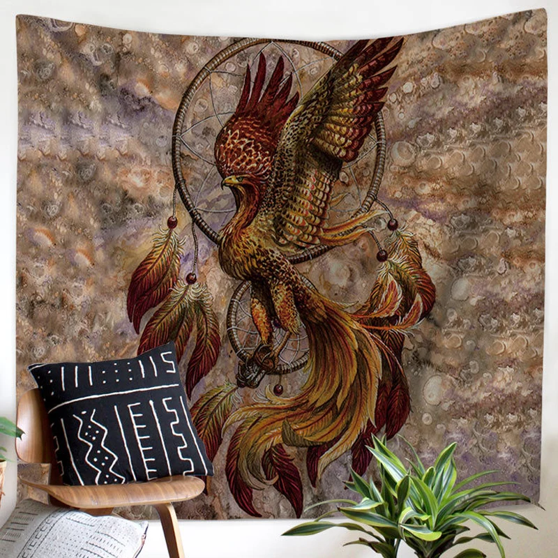 Настенный Гобелен Ловец снов покрывало из полиэфирного волокна в богемном стиле