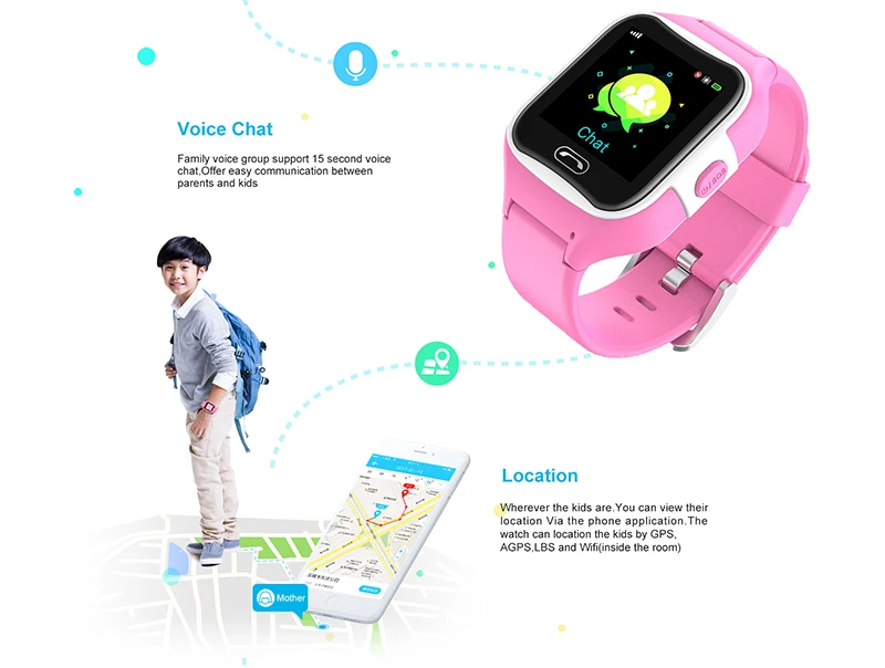Смарт-часы Interpad с gps, wifi, 1,3 дюймов, умные детские часы, поддержка sim-карты, SOS, вызов, умные часы для Xiaomi, huawei, часы