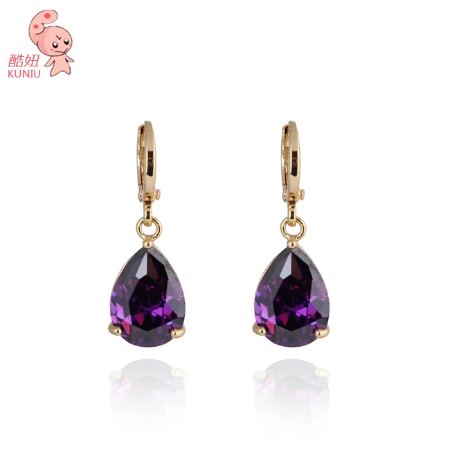 Серьги подвески с фианитами KUNIUCubic|drop earrings|earrings dropscubic zircon earrings |