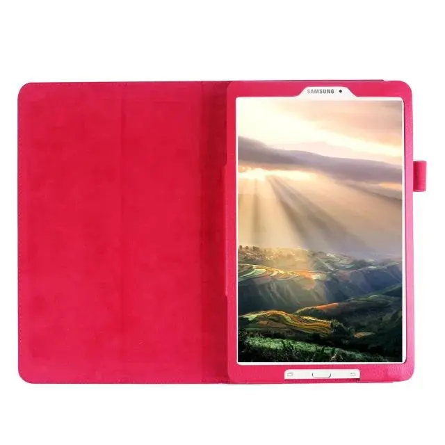 Тонкий складной чехол книжка из искусственной кожи с подставкой для Samsung Galaxy Tab E 9