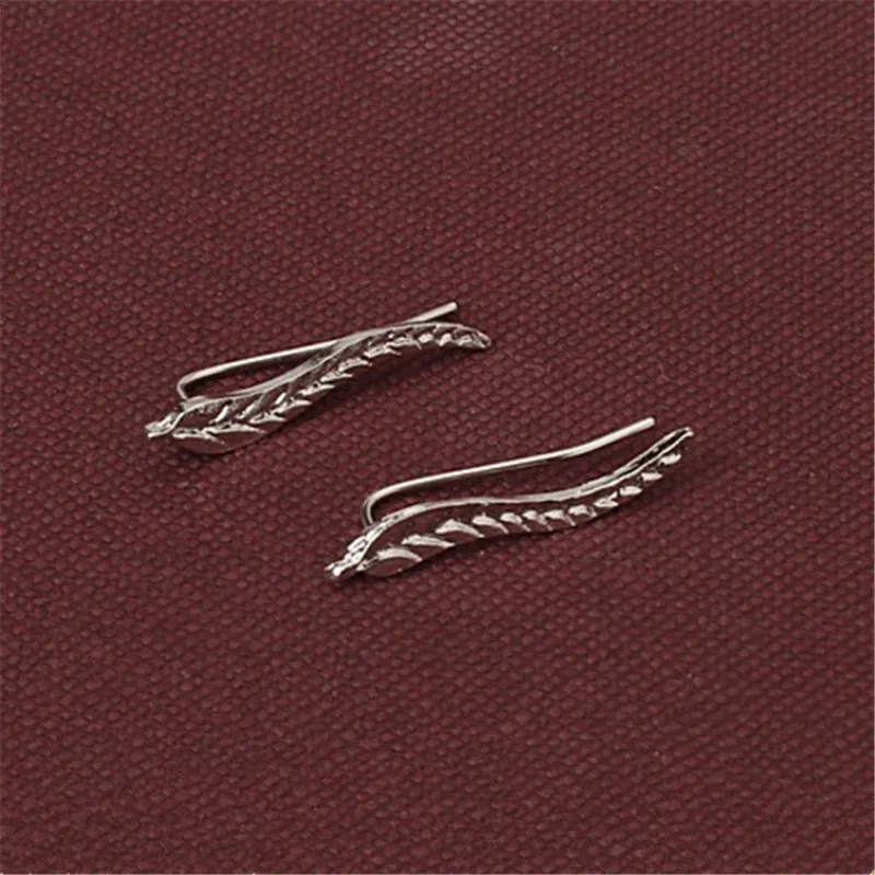 Серьги Ушные Модные индивидуальные металлический лист Brincos простые ушные развертки обертывание альпинистские листовки Клип серьги-наручники для женщин