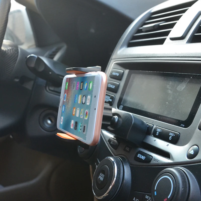Автомобильный держатель 2 в 1 универсальная подставка с CD слотом на
