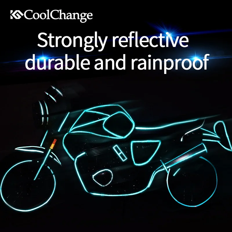 Велосипедные светоотражающие наклейки CoolChange велосипедные Красочные уличные