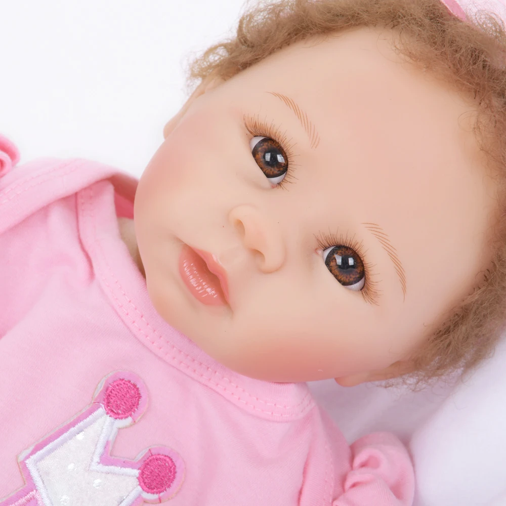 

22Inch Dolls 55cm Soft Silicone Baby Reborn Dolls With Cotton Body Lifelike Doll Reborn Babies Toys For Girl