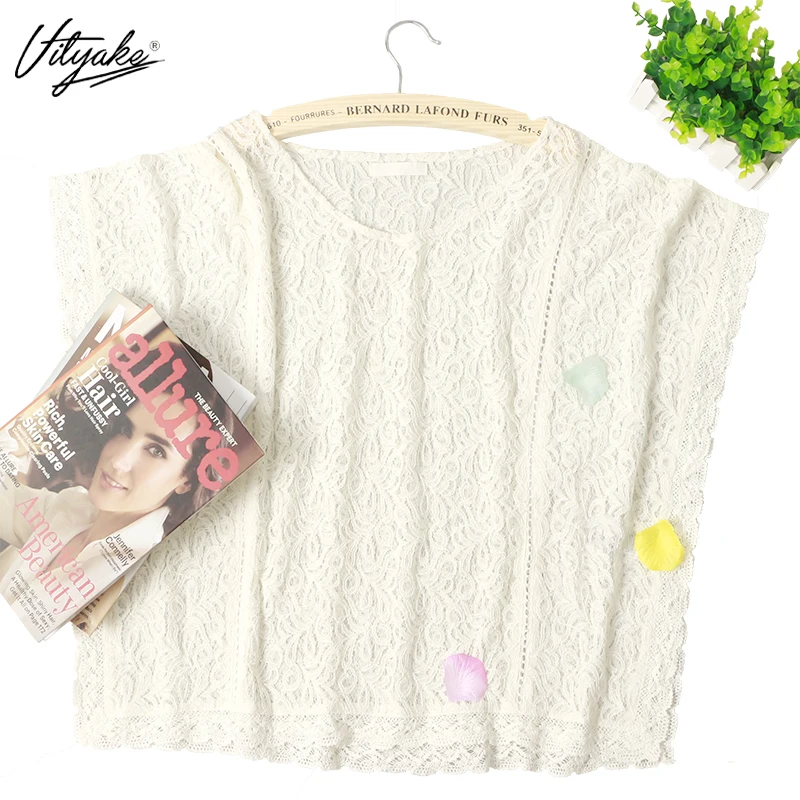 Vityake женщина святить вне крючком блузка из кружевная блузка|lace blouse|top blouseblouses tops |