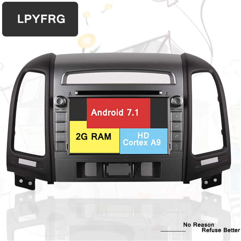 4 ГБ ОЗУ 1024*600 Octa Core Android 8 0 подходит для Hyundai SANTA FE 2006 2007 2008 2009 2010 2011 2012 автомобильный