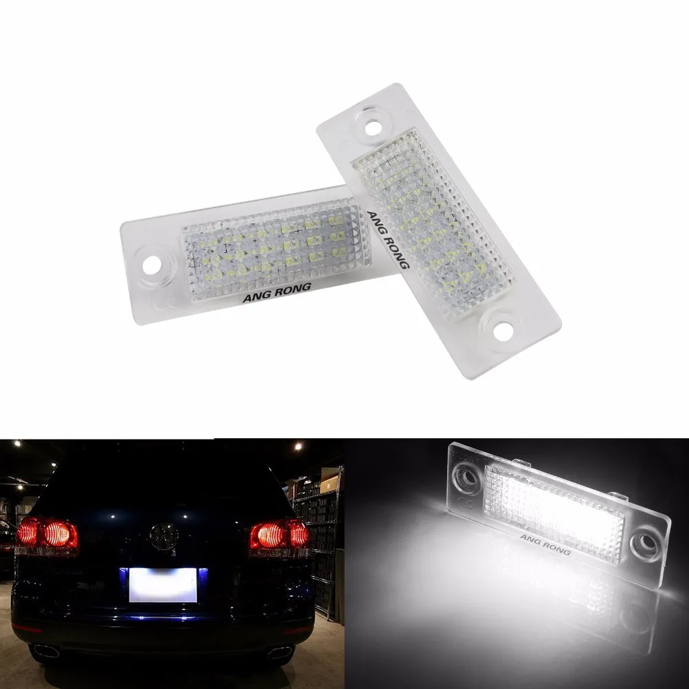 Светодиодный Белый номерной знак ANGRONG 2x для VW Golf Plus MK5 2005 09 Volkswagen Jetta III 10|number plate