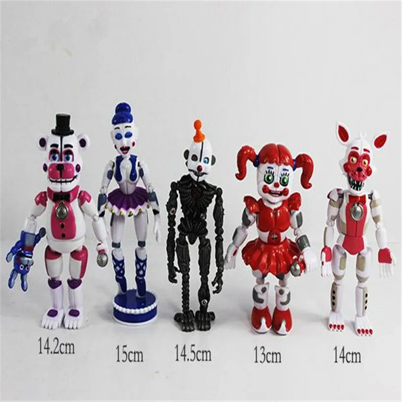 5 шт./компл. Симпатичные Five Night At Freddy Аниме фигурки Fnaf девушки Бонни медведь лисица