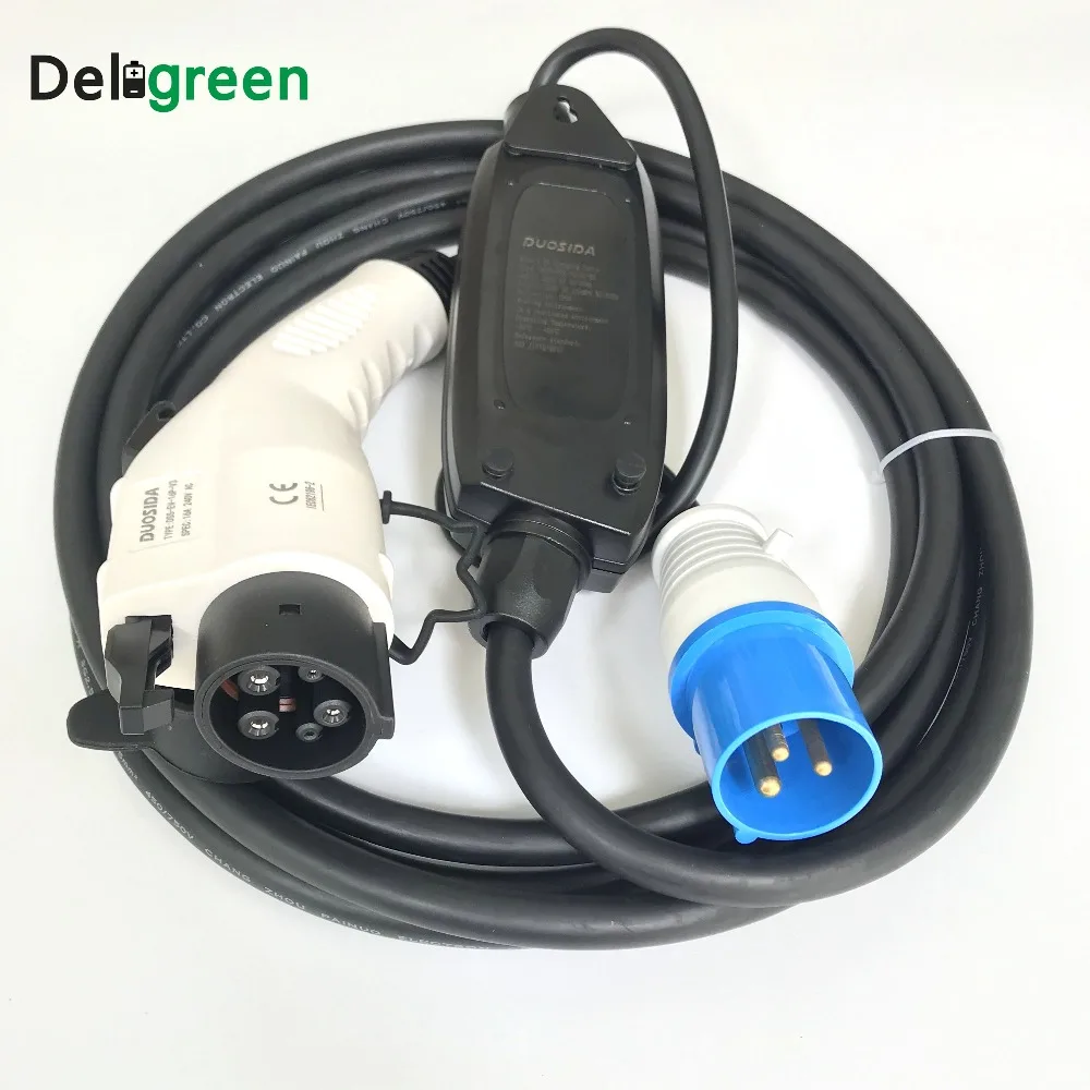 EVSE автомобильное зарядное устройство 16A J1772 120V постоянного тока до 240VAC с 10 м UL провод Frech разъем для C-нулевым зазором по выгодной цене с доставкой, Duosida