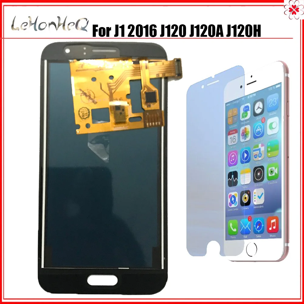 Может регулировать яркость ЖК для Samsung Galaxy J1 2016 J120 J120F дисплей сенсорный экран