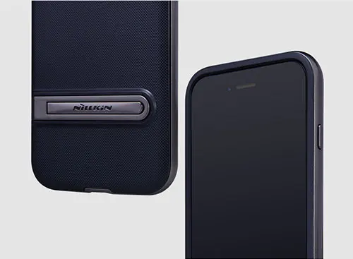 Чехол для iphone 8 Plus Nillkin youth задняя крышка чехол с Регулируемый держатель-подставка для Apple iphone 7 Plus чехол для телефона - Цвет: black