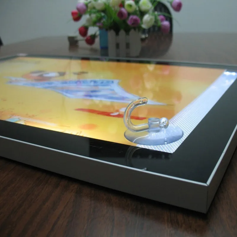 A2 односторонний магнитный Алюминиевый светодиодный лайтбокс Светодиодная