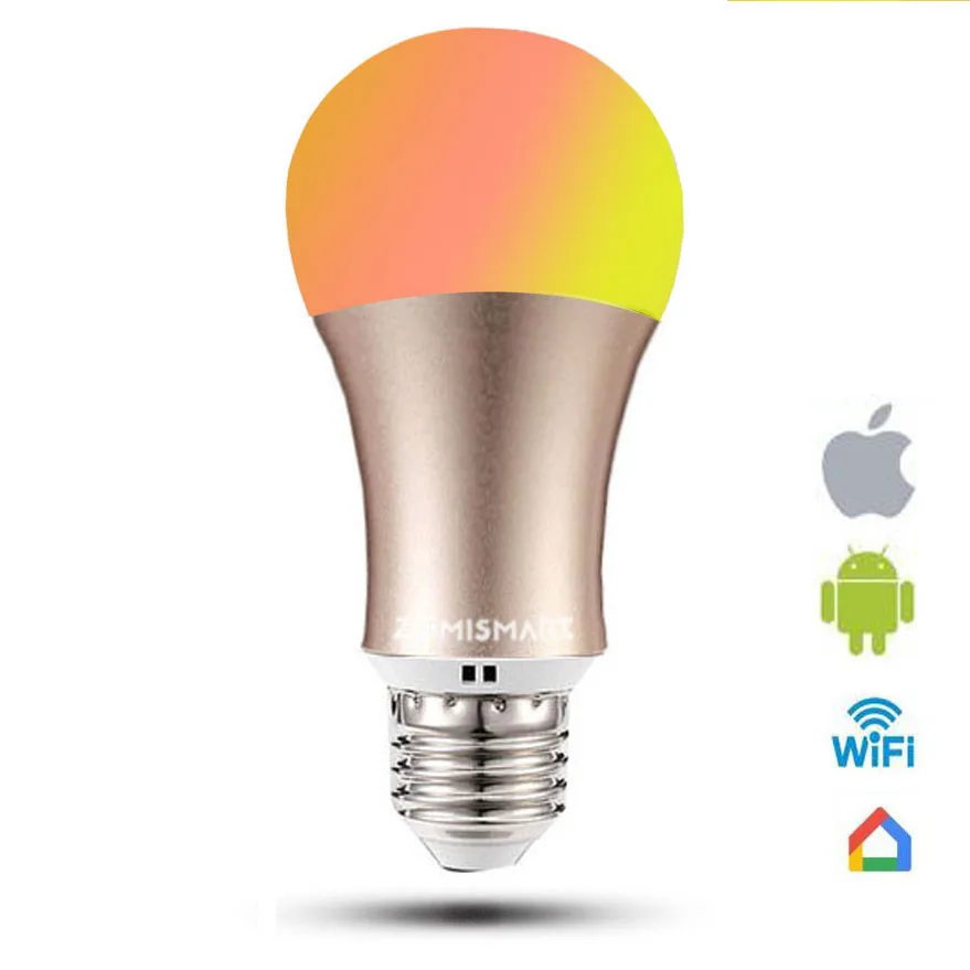 Умная лампочка с регулируемой яркостью Поддержка Google Assistant Alexa Echo Голосовое