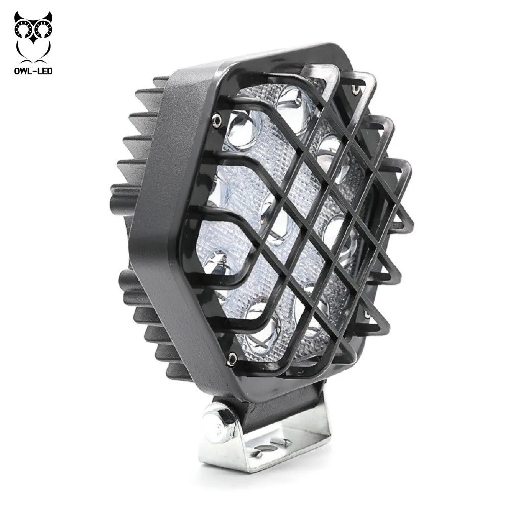 New 27W 48w 12V-24V LED Work Light Bar 4D Lamp Driving Fog Offroad Car for SUV 4WD led beams | Автомобили и мотоциклы