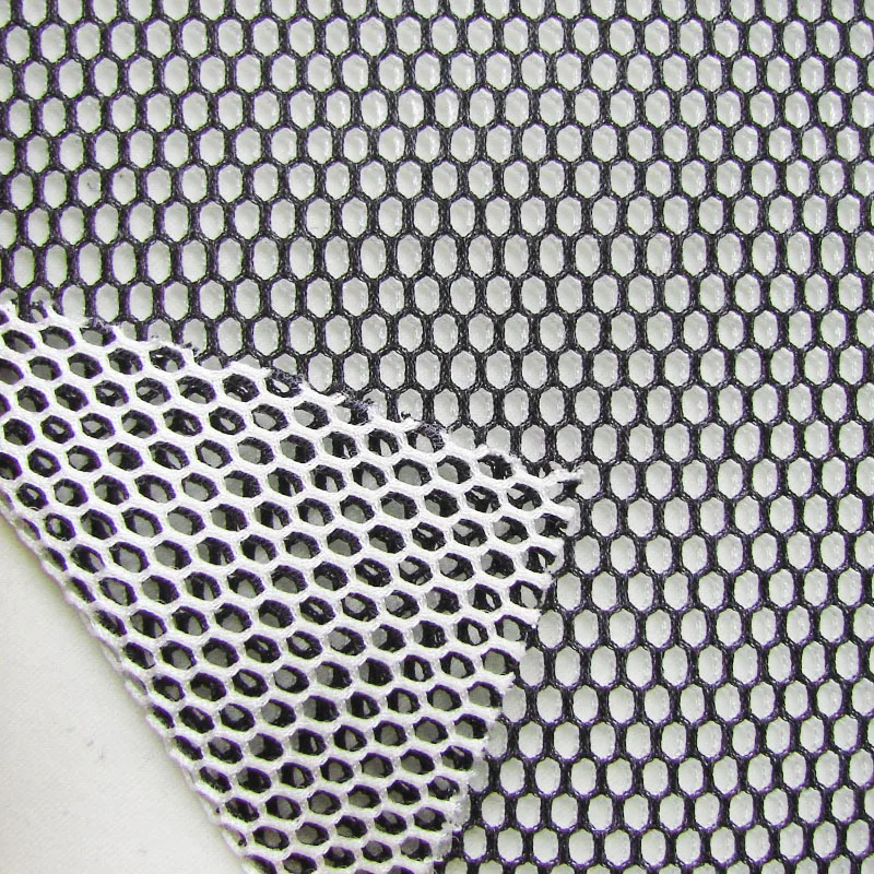 1 ярд двухцветная 3D воздушная сетчатая ткань полиэстер дизайн шестиугольная T Show