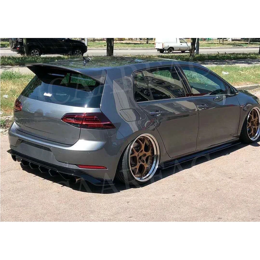 Задний бампер спойлер для VW Golf 7 5 MK7.5 Standard и GTI 2017 2018 2019 Углеродные волоконные