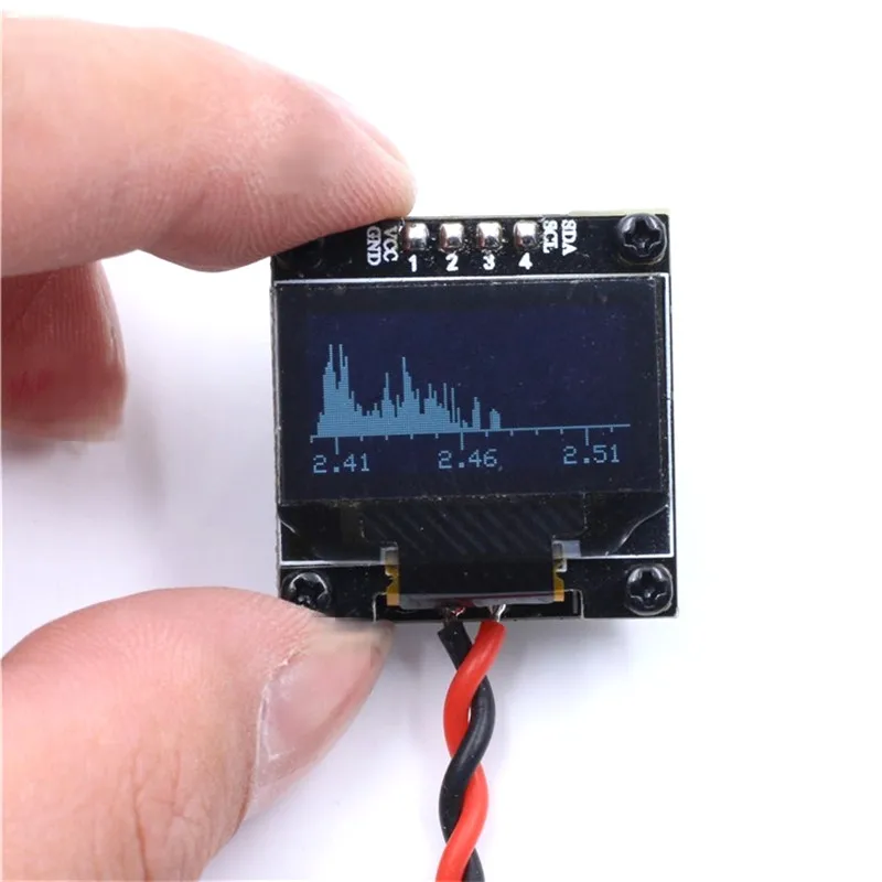 Lantian Mini Высокочувствительный 2 4G Частотный Спектрограф OLED дисплеер с открытым