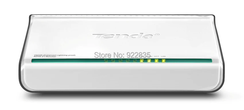 Высокоскоростной DSL Интернет модем Tenda D820B ADSL 2 + с 1 портовым переключателем ethernet