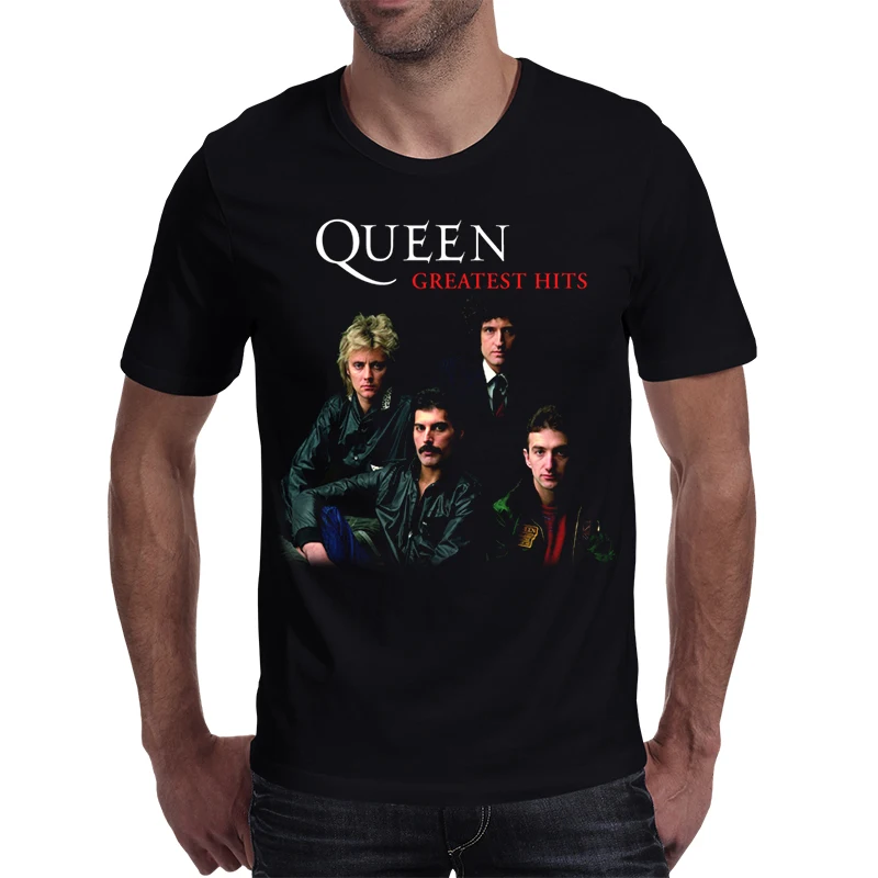 2017 Rocksir новая рок-группа с принтом королевы Мужская футболка модные Harajuku