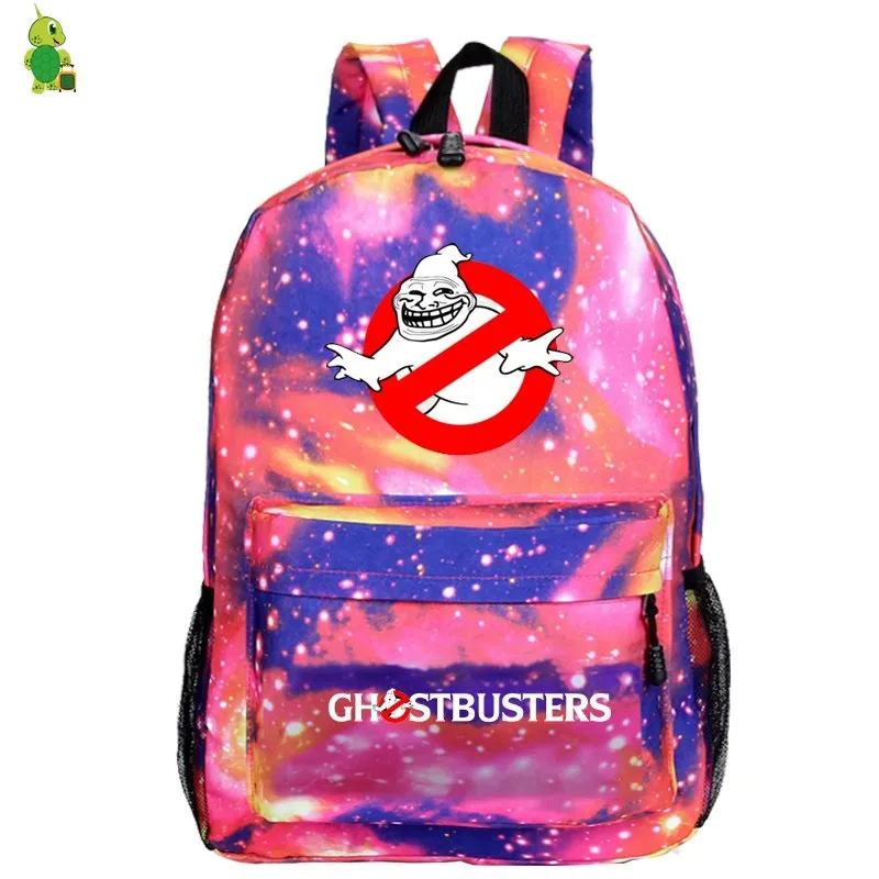 Рюкзак Ghostbusters школьные сумки для подростков мальчиков и девочек Galaxy Space рюкзак