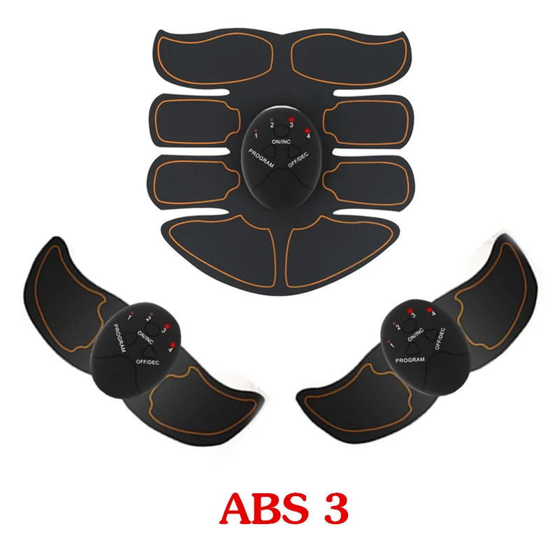 newABS3 Unisex Smart Electric muscle stimulator Abdominal ABS ems Hip Trainer fitness Buttocks Shaper Weight loss slimming Massage Belt - Color: newABS3