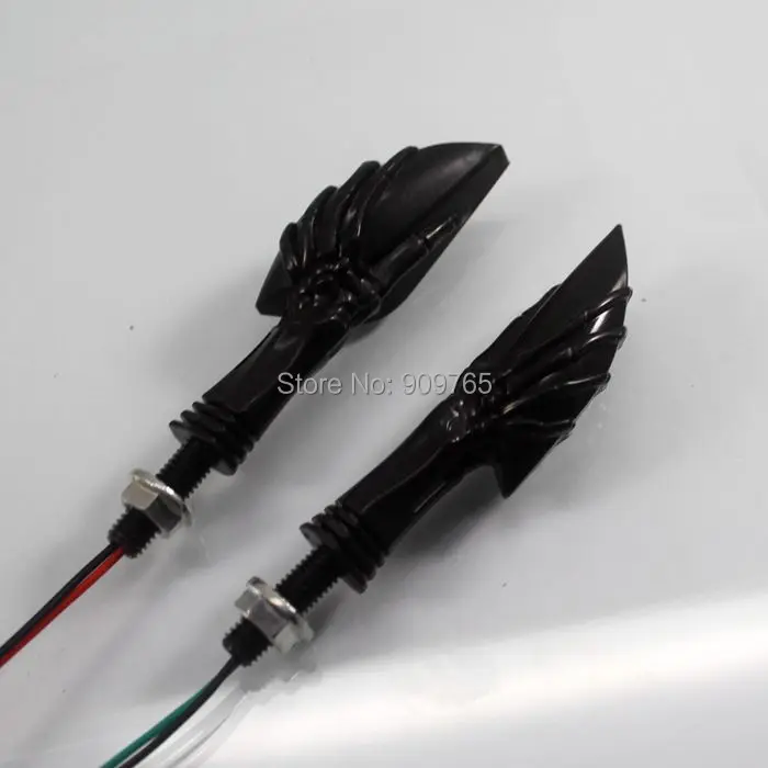 Для мотоцикла Honda черные Светодиодные поворотники Kawasaki Yamaha R1 R6 YZF Vulcan VN 500 750 800 Shadow