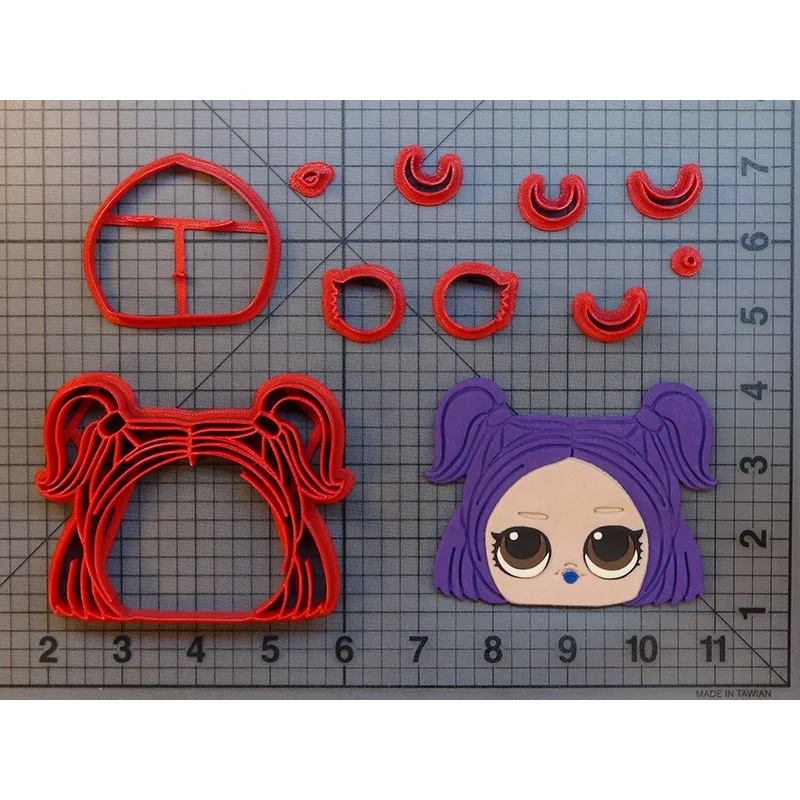 Милые Детские кукольные печенья для лица инструменты формы выпечки тортов на