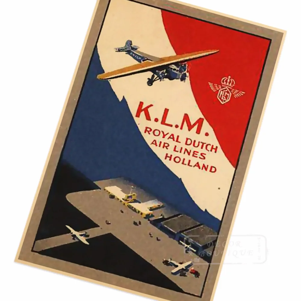 Batavia Netherlands-Indies KLM Travel Tour ретро ВИНТАЖНЫЙ ПЛАКАТ холст живопись сделай сам