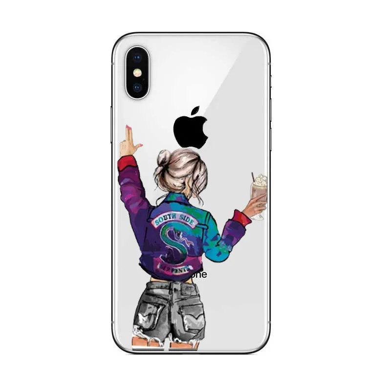 Американский ТВ ривердейл Мягкий силиконовый чехол для iPhone X 6 7 8 plus 5 5S se 6s Southside