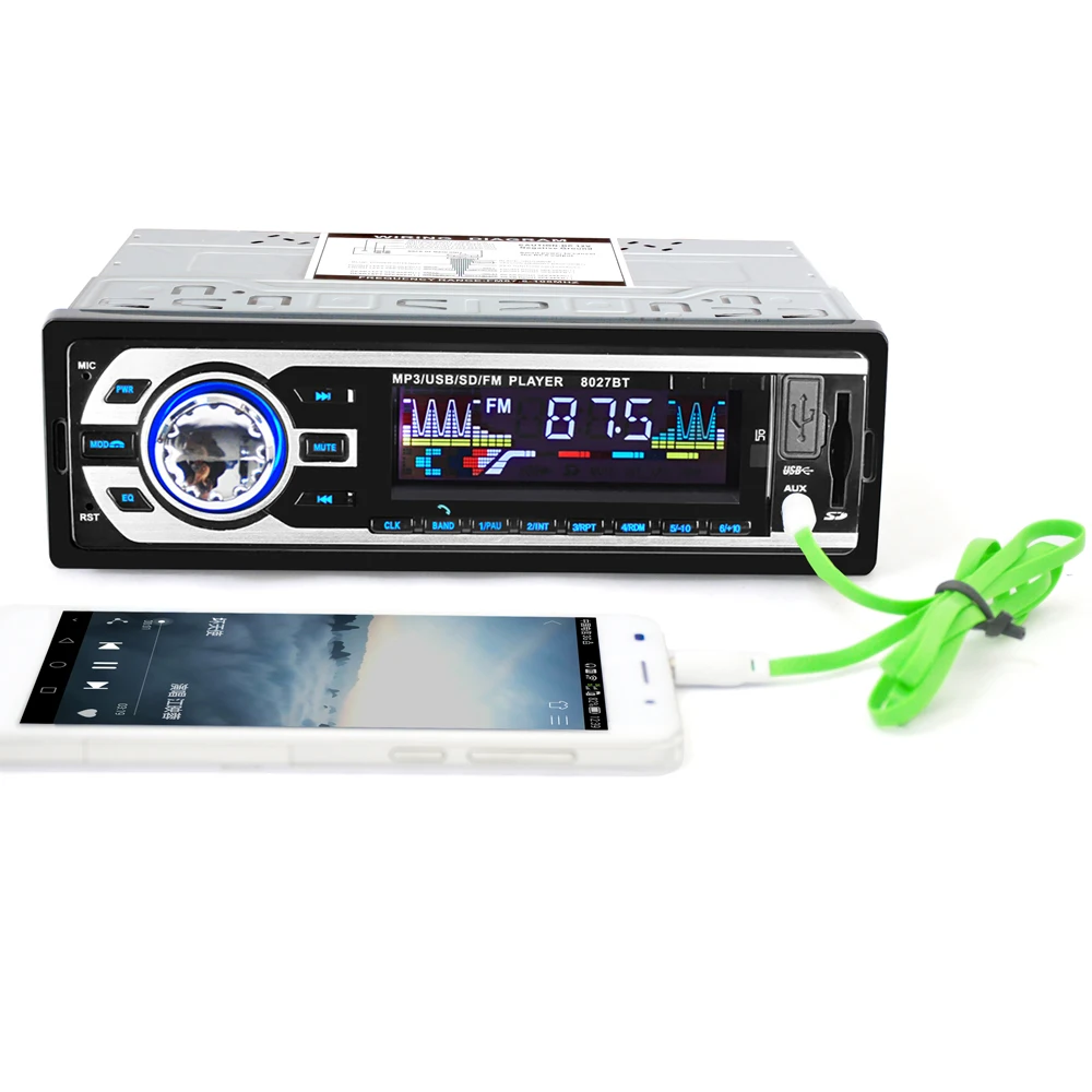 Универсальный Автомобильный mp3 плеер 8028BT цифровой Bluetooth MP3 плеер/FM радио стерео
