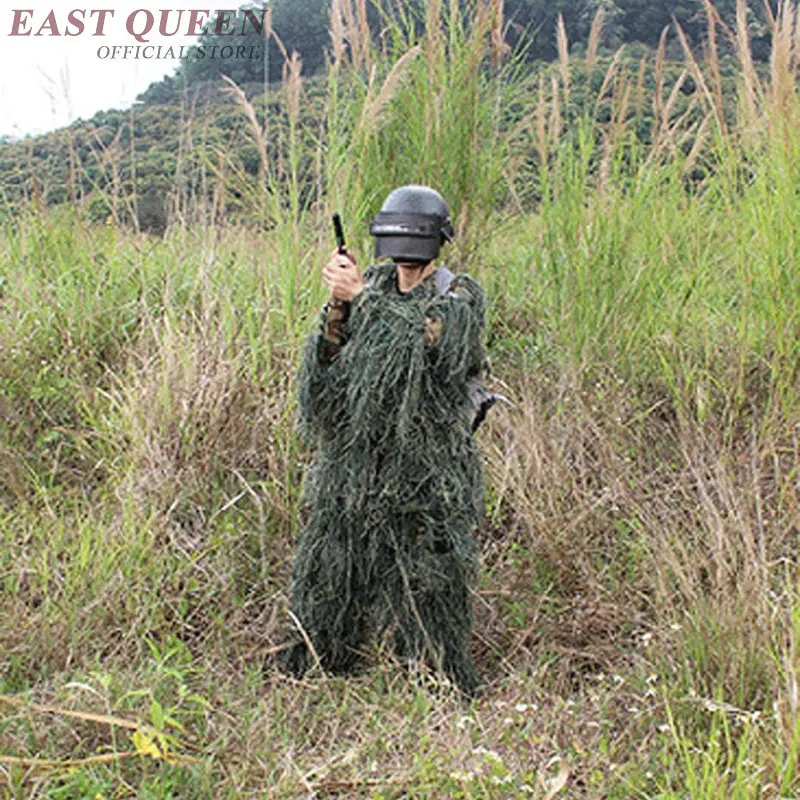 Bionic Grass Ghillie костюм снайперский Тактический Камуфляжный охотничий одежда
