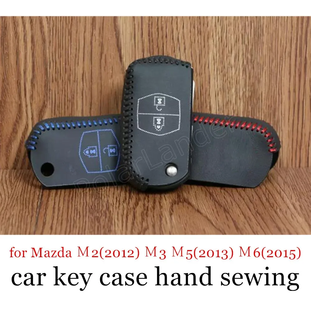 Только красный кожаный чехол для автомобильных ключей с ручным шитьем подходит