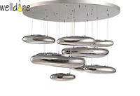 chrome many large pebbles luxury mercury chandelier water drops silver for hotel kitchen bedroom decor suspension lights