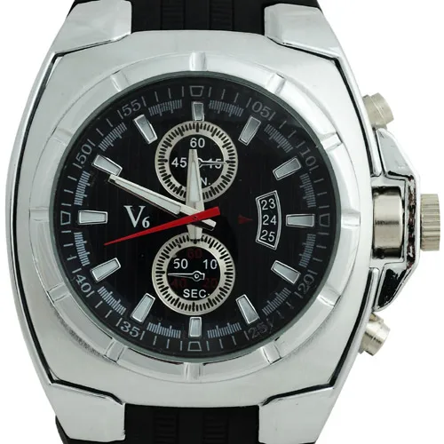 Часы наручные V6 Мужские кварцевые Брендовые повседневные Роскошные роскошные