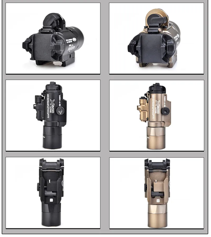 Элемент страйкбол X400 CREE ультра оружие светодиодный пистолет M4 винтовочный фонарь красный точечный Лазер X400U фонарь для ружья 20 мм рейку 450 люмен