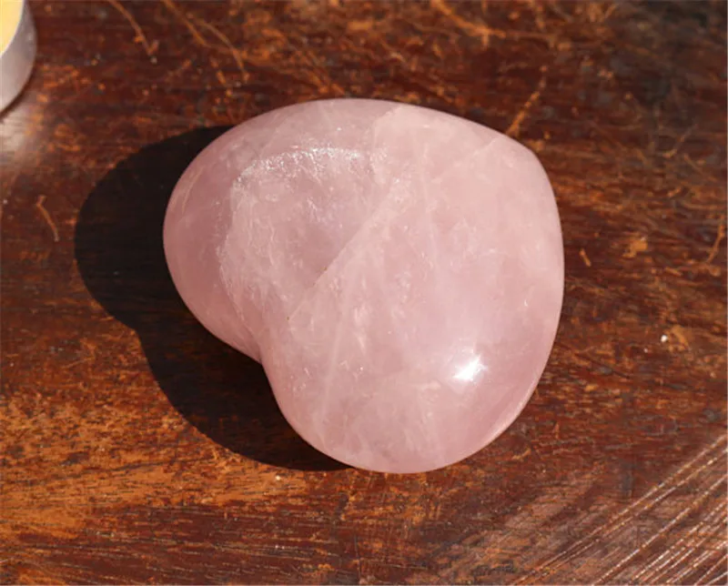 Подарок на день Святого Валентина 100% натуральный кварцевый розовый кристалл в