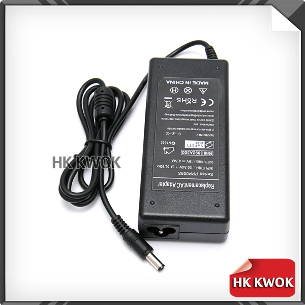EU Power Cord + 19V 4.74A AC Adapter Changer For hp Pavilion N3000(N5000 ZE1000 ZE1200 ZE4100 ZE4200 ZE4300 ZE4700) Series | Компьютеры и