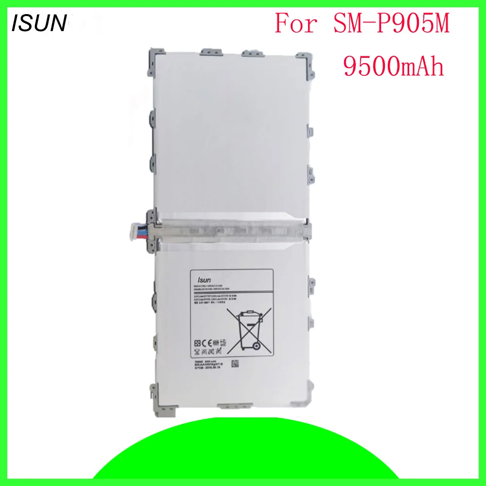 ISUN 5 шт./лот батарея для Samsung Note Pro 12 2 P900 SM P901 P905M T9500E/U 9500mAh Замена батареи|batteria