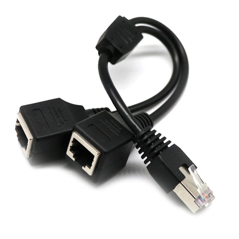 Разветвитель сети Ethernet с 1 штекера на 2 гнезда сетевой разветвитель портами RJ45