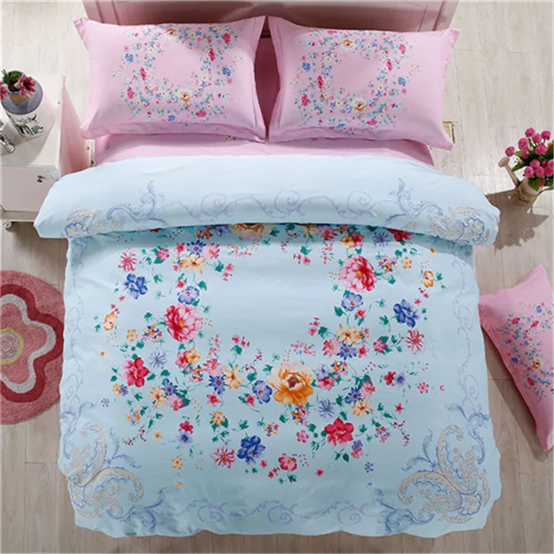 Роскошные постельное белье Из Египетского хлопка набор винтажном стиле одеяло