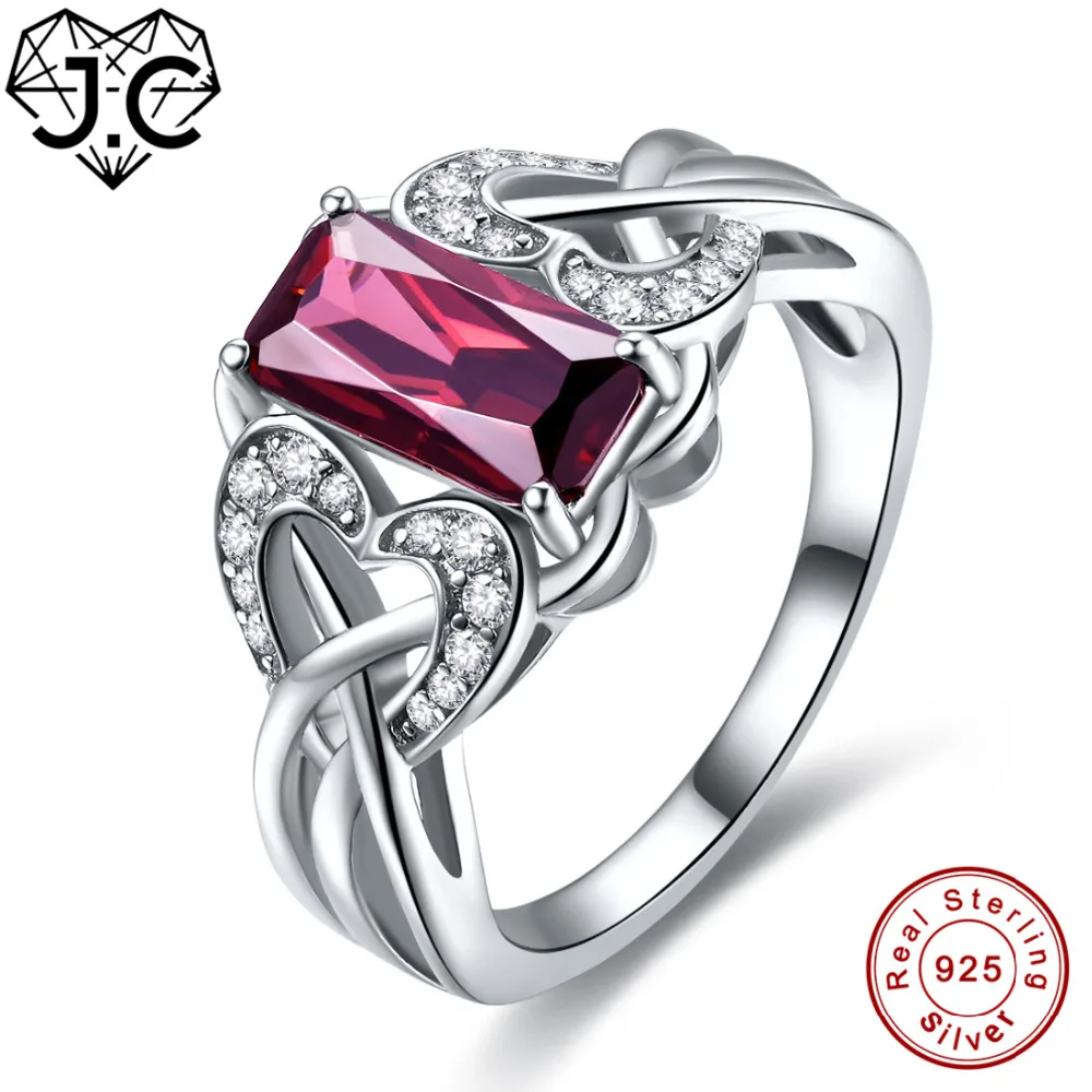 Женское кольцо гранат с голубым топазом из серебра 925 пробы|ring size|ring size 6ring ring |
