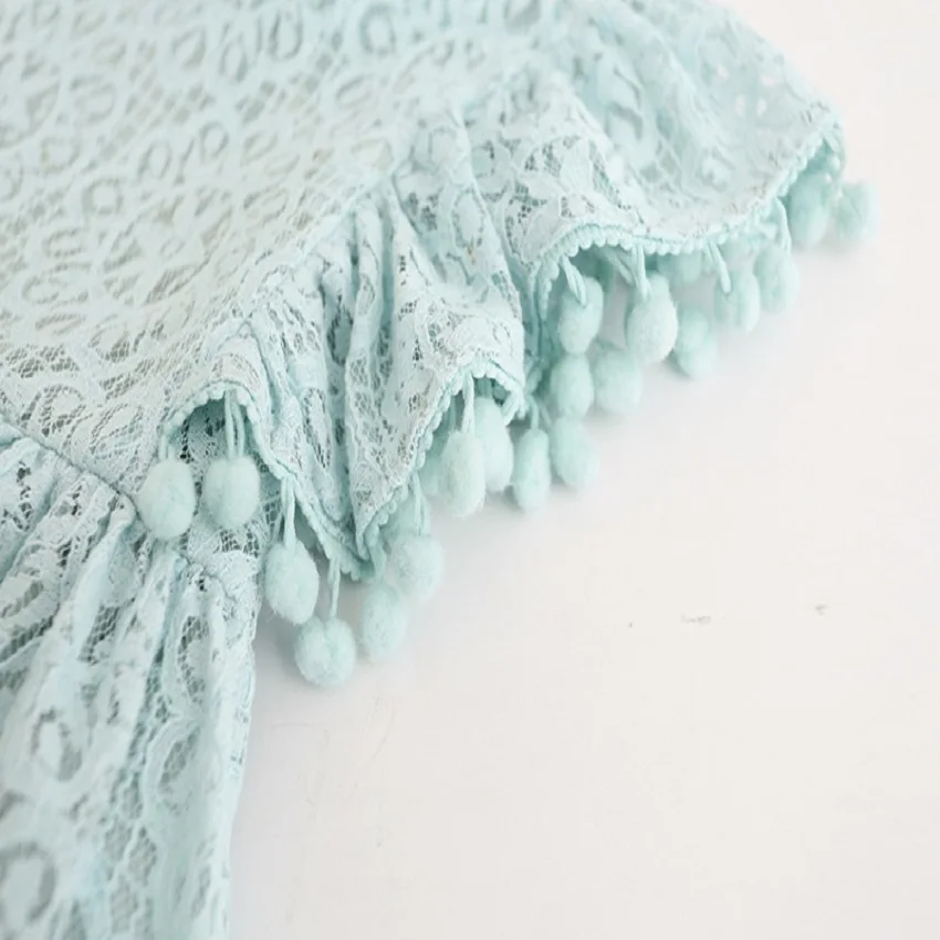 Летнее милое удобное кружевное Хлопковое платье для маленьких девочек